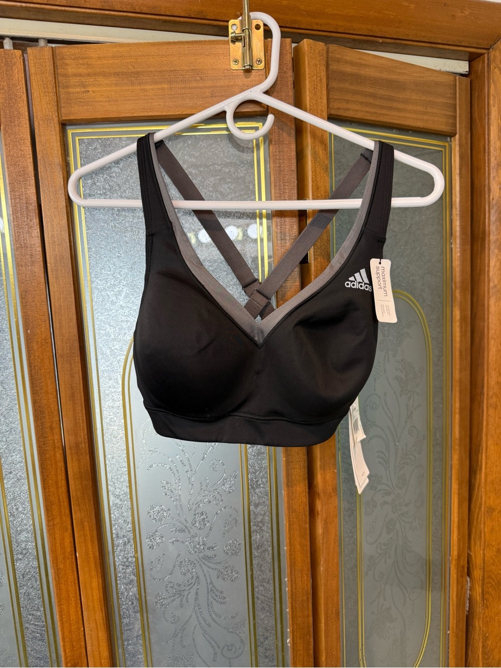 ADIDAS Women's Black Crossback EN BOOST Bra, BRAND NEW